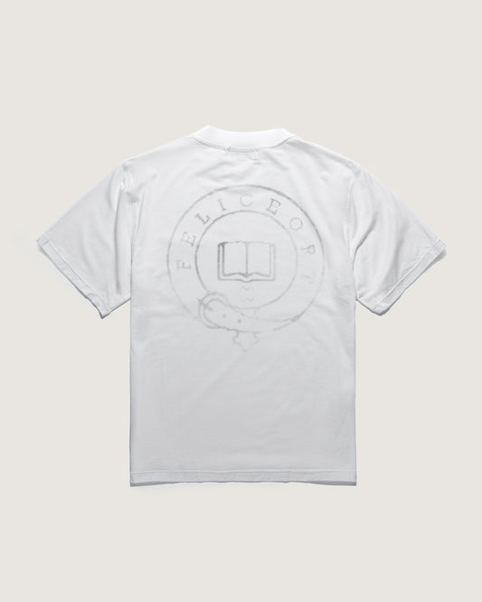 Paperthin Vintage Stamp Shirt – Schwarz Stempel, Rückseite