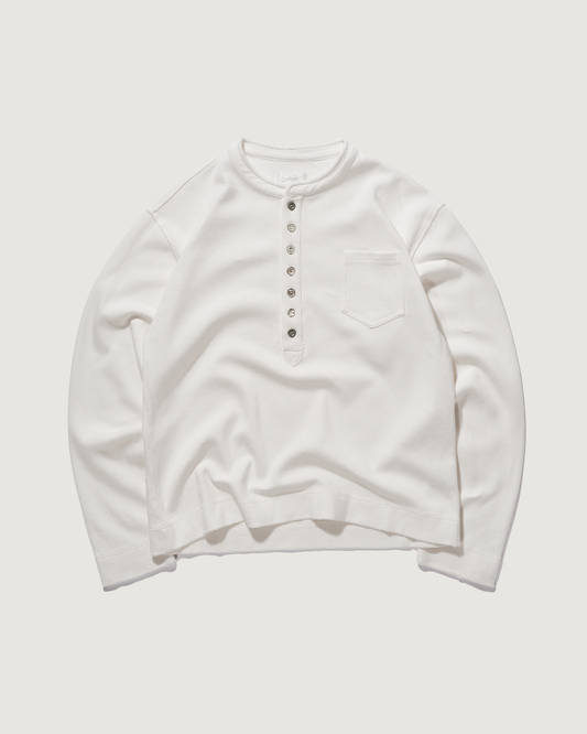 Henley Top - WHITE