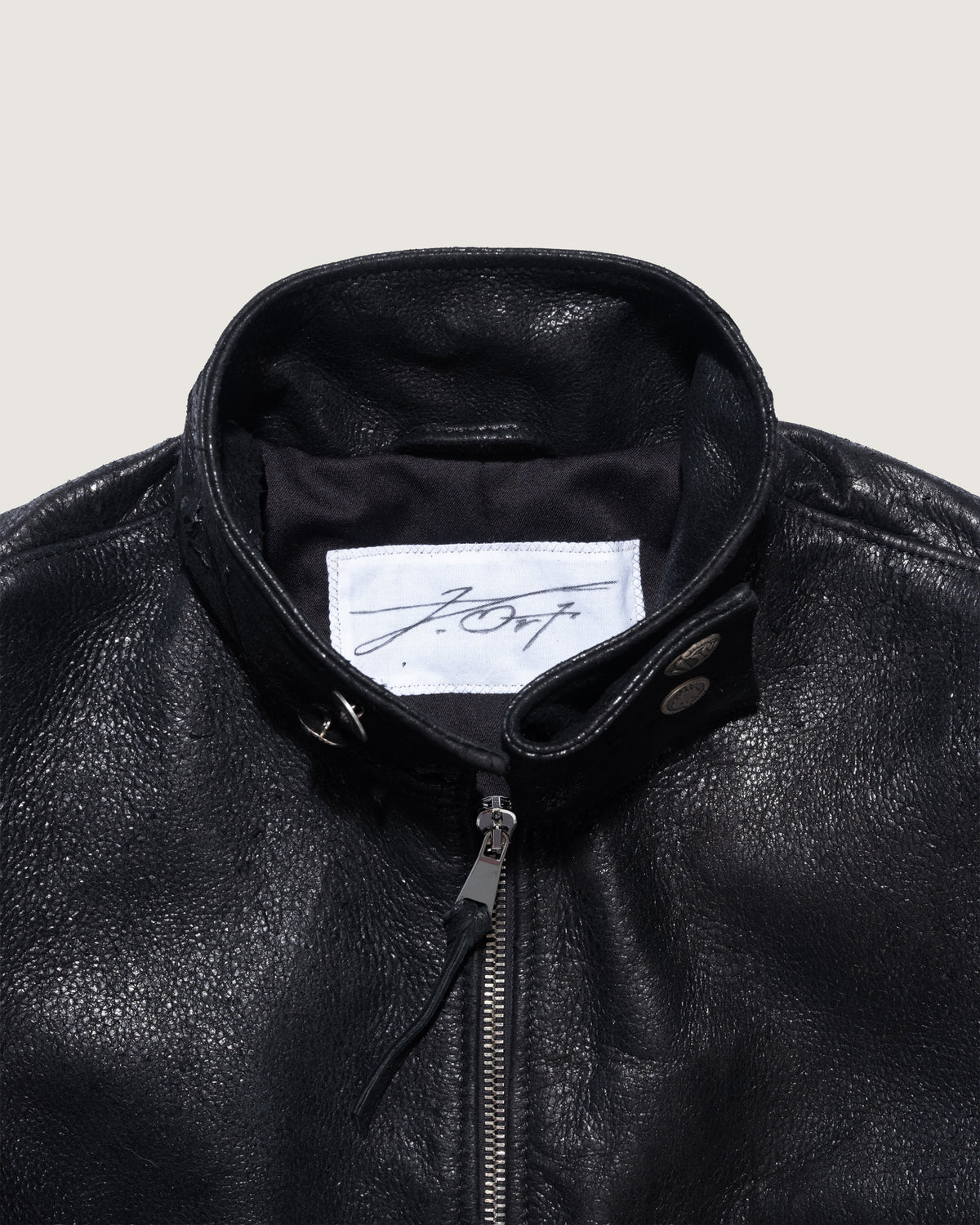 Flight Leather Jacket Vintage Black