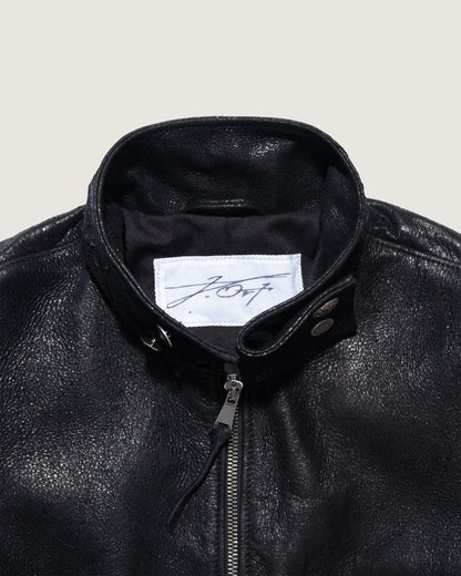 Flight Leather Jacket Vintage Black