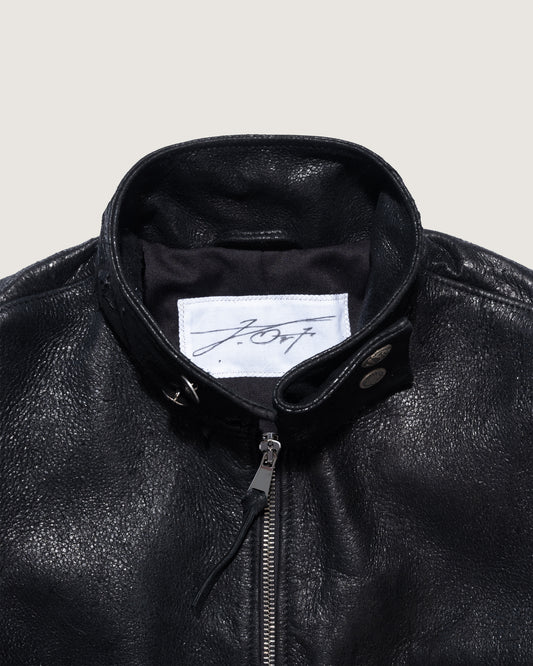 Flight Leather Jacket Vintage Black